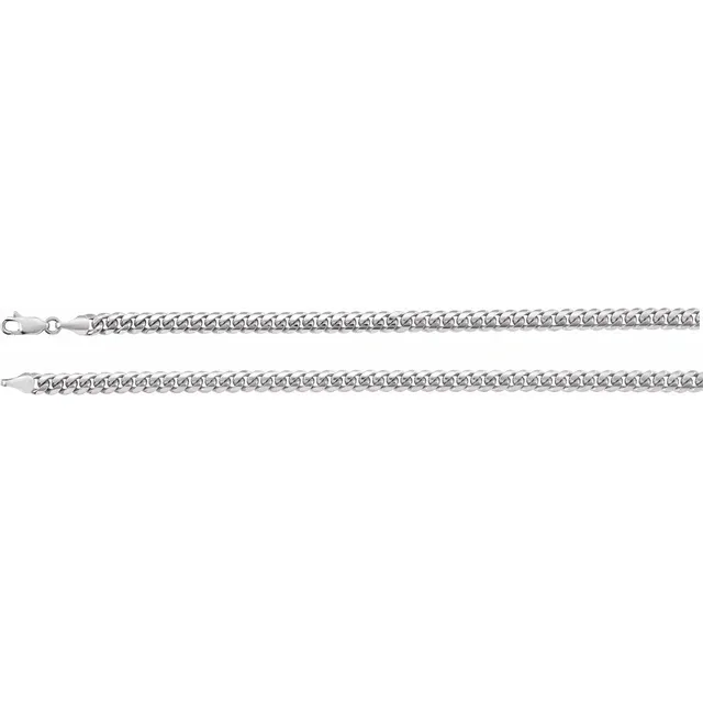 925 Sterling Silver Solid 4.35mm-5mm Miami Cuban Curb 8" Bracelet - Deloure Jewelers LLC