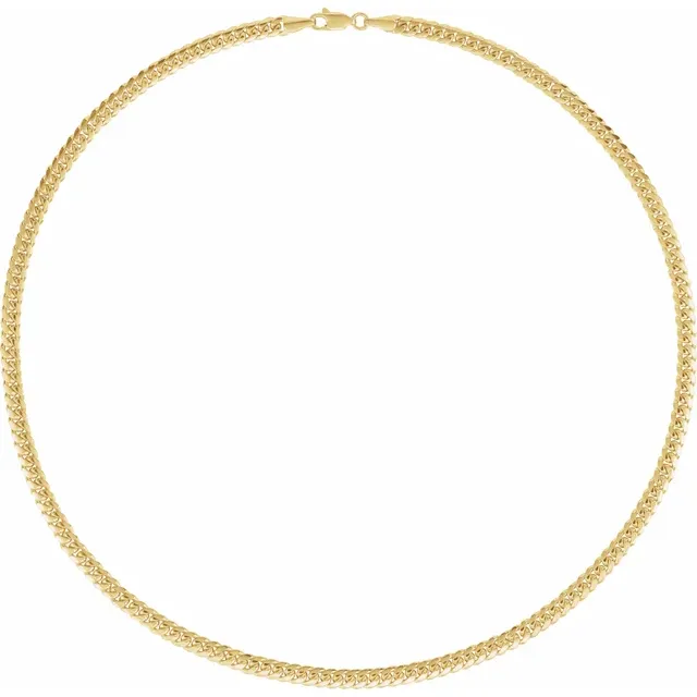 14K Yellow 4.35 mm Solid Miami Cuban Curb 8" Bracelet - Deloure Jewelers LLC