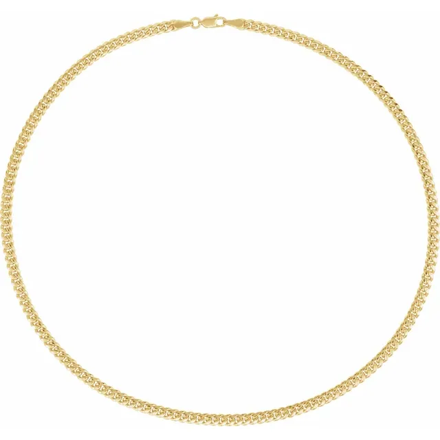 14K Yellow 4.4 mm Hollow Miami Cuban Curb 8" Bracelet - Deloure Jewelers LLC