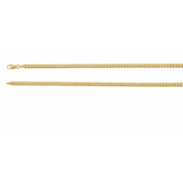 14K Yellow 4.4 mm Hollow Miami Cuban Curb 8" Bracelet - Deloure Jewelers LLC