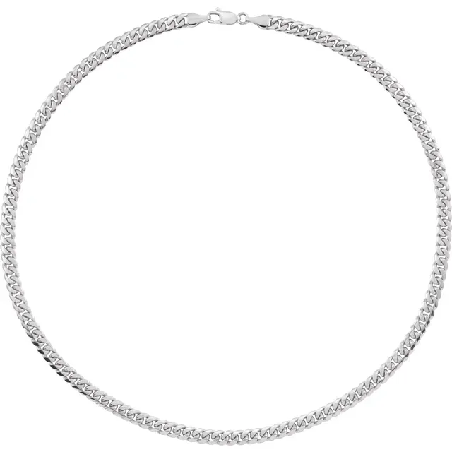 925 Sterling Silver Solid 4.35mm-5mm Miami Cuban Curb 8" Bracelet - Deloure Jewelers LLC