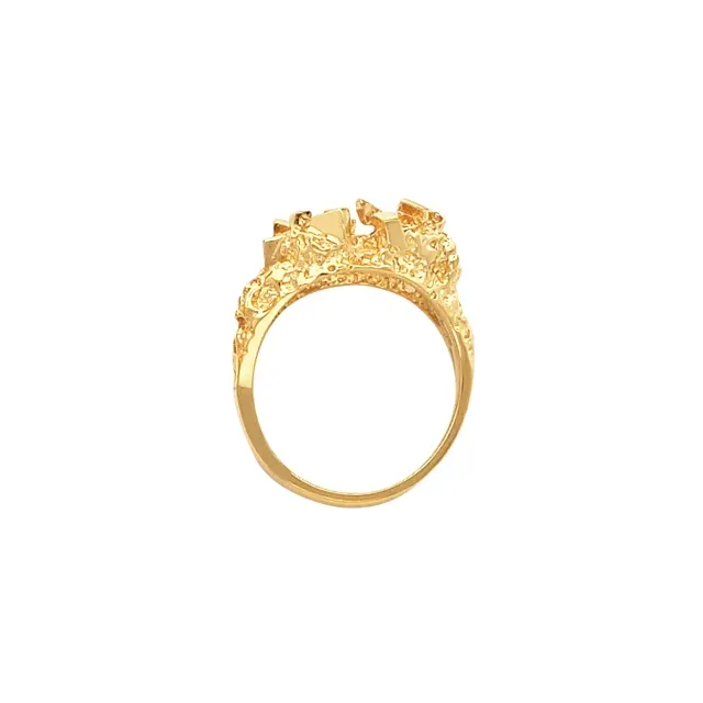 14K Yellow Nugget Ring - Deloure Jewelers LLC
