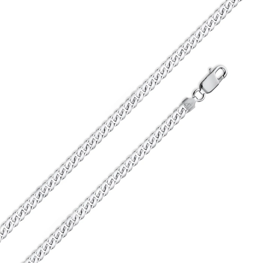 925 Sterling Silver Solid Miami Cuban Chain 4.9mm