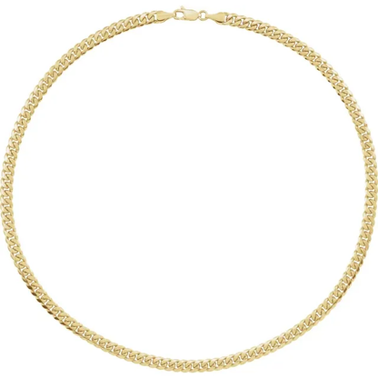14K Yellow 5 mm Solid Miami Cuban Curb 5" Bracelet - Deloure Jewelers LLC